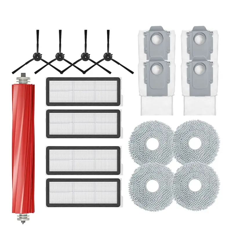 Gen Basic For Roborock Qrevo S Replacement Main Side Brush HEPA Filter Mop Pads Dust Bags Spare Parts Accessory