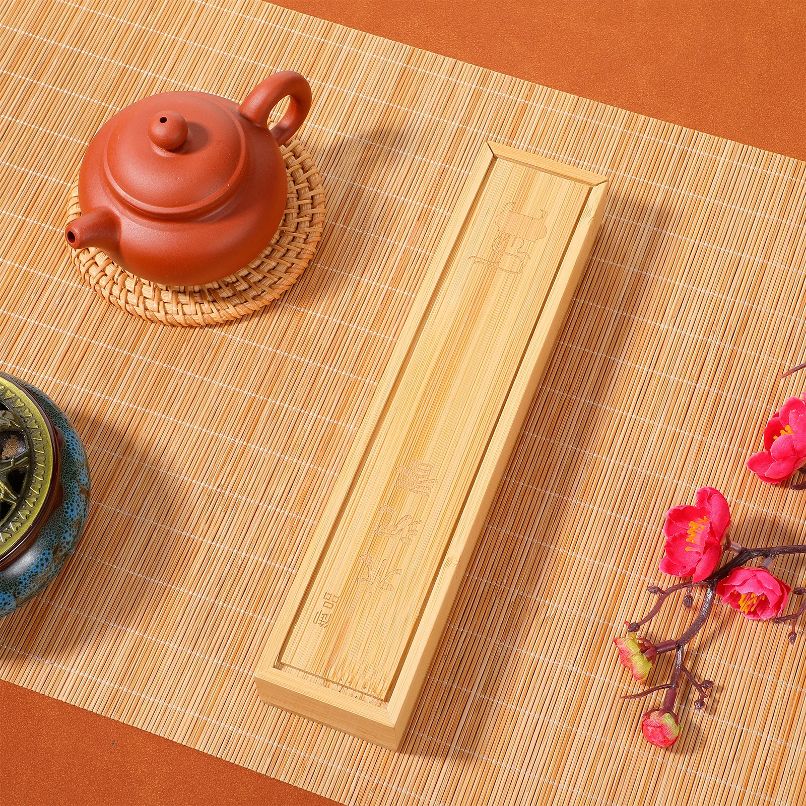 

1Pcs Bamboo Incense Stick Storage Holder Practical Case Suitable for Yoga Spa Bathroom Garden Fragrance