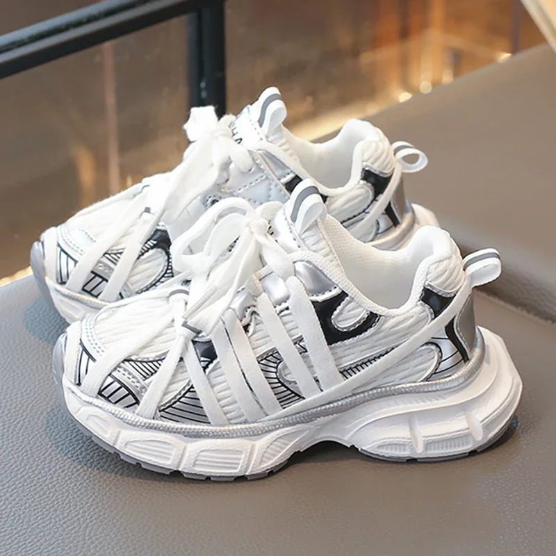 

Windproof Autumn Sport Shoes Children New Designers Kid Sneakers Soft Soled Outdoor Running Shoes Boys Girls Fashion Dad Shoes