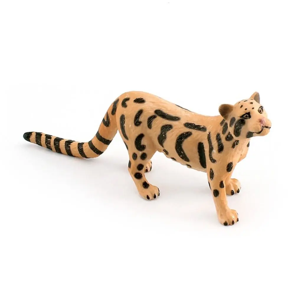 Realistici Leopard Action Figures Simulazione Ornamento Modello Leopardo delle nevi Educativo Miniature Cheetah Leopard Figure Decorazioni per la casa