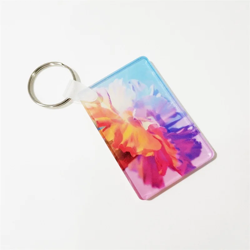 10pcs  Acrylic Keychains Blank Sublimation Keychain Blanks&Jump Rings for DIY Craft Christmas Birthday Gifts