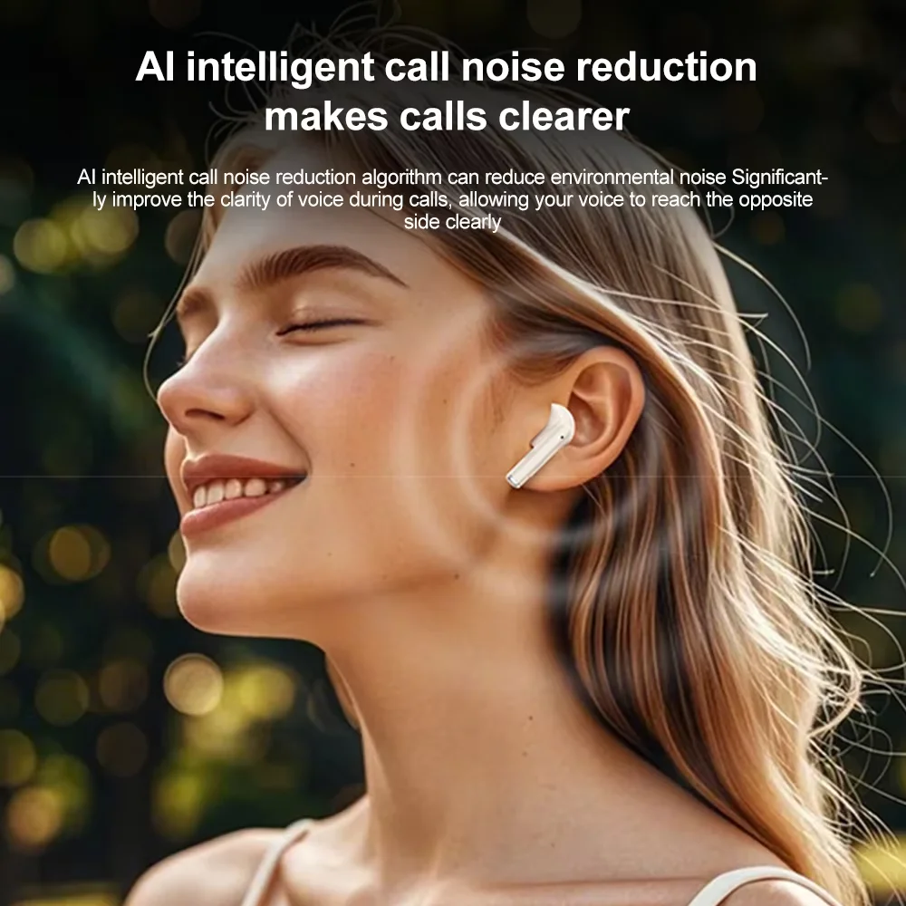 TWS Wireless Bluetooth Headset LED Display Noise Reduction Earphone Gaming In-ear Mini Emergency Power Bank Headset