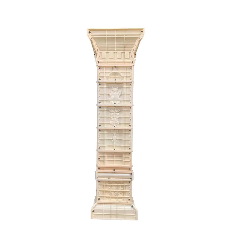 Chinese carved Roman column mold gate courtyard decoration cement square column architectural model concrete