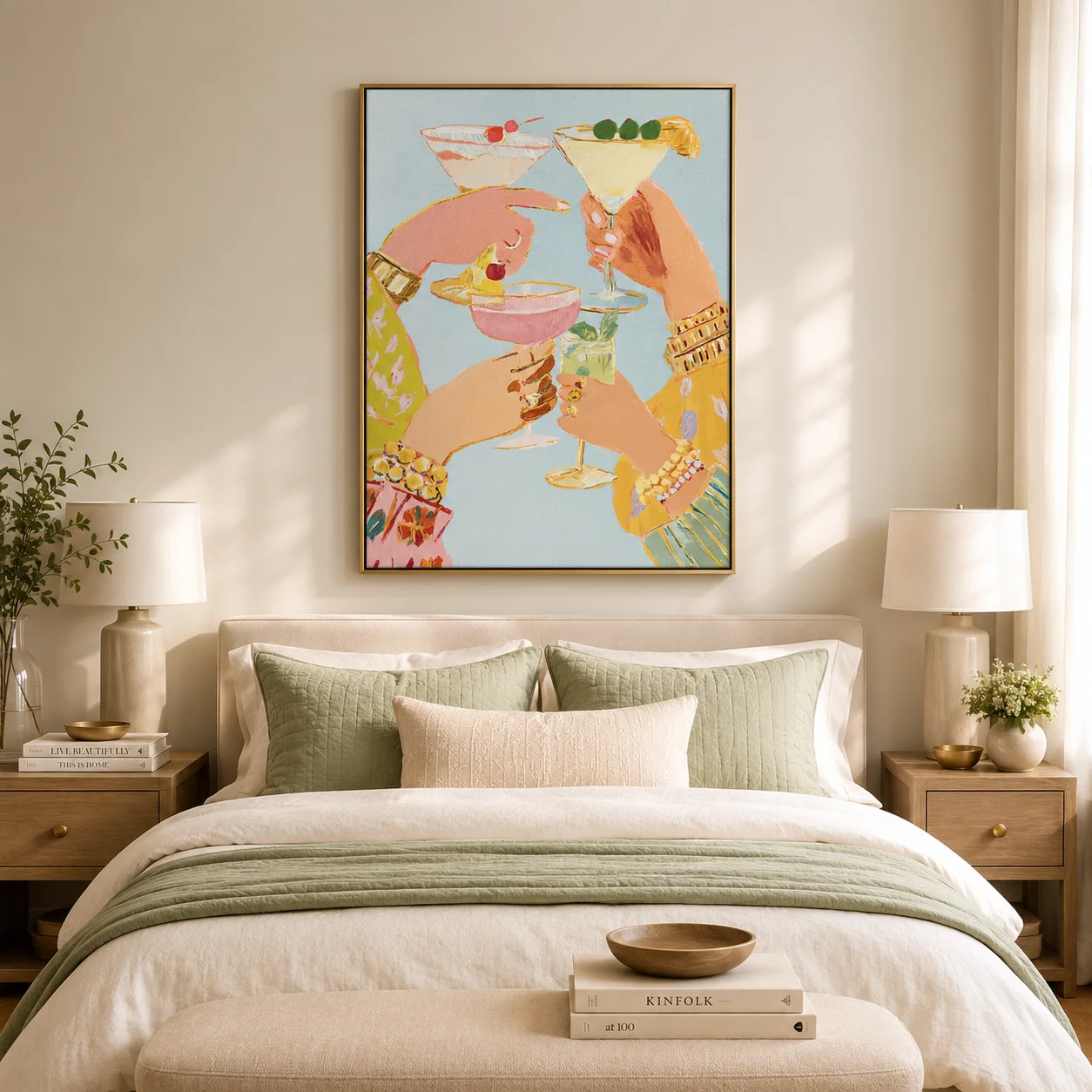 Canvas Wall Print, Modern Art Illustration, High‑Grade Home Decoration Artwork for Bedroom, Living Room, Office & Interior Space