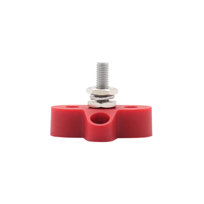 AT53 10Pcs 5/16 Inch DC 48V Busbar Power Terminal Block M8 Positive Negative Power Distribution Stud For RV Ship Boat
