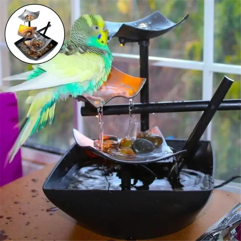 نافورة الطاولة، شلال، تأملات رائعة، ديكورات مائية لمكتب التأملات #3