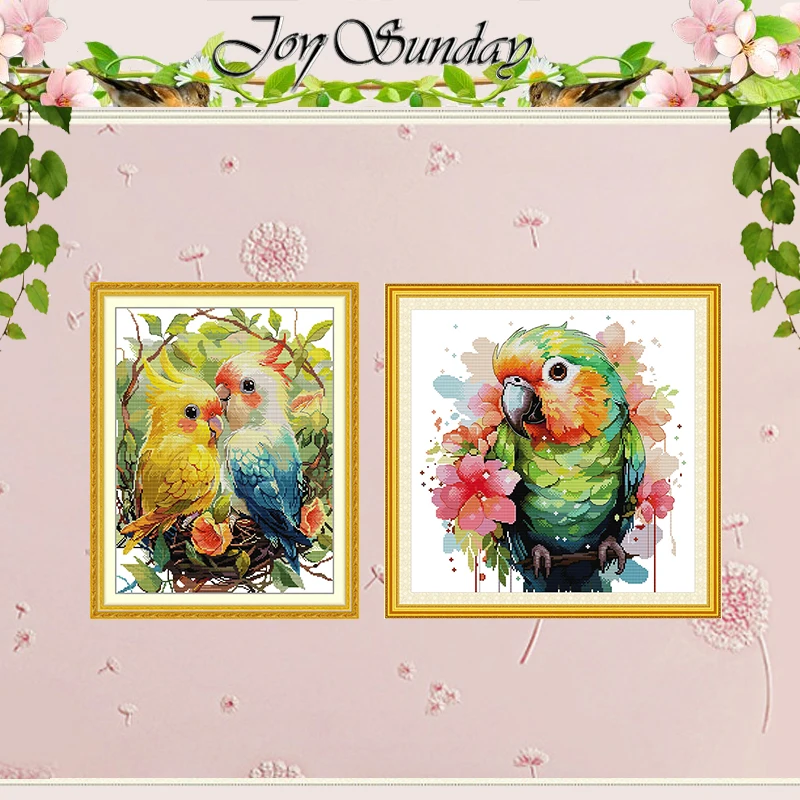 

Пара узоров с попугаями, набор для вышивки крестом, сделай сам, 11CT, 14CT, 16CT, штампованный DMC, набор для вышивки крестом, вышивка, рукоделие, поделки