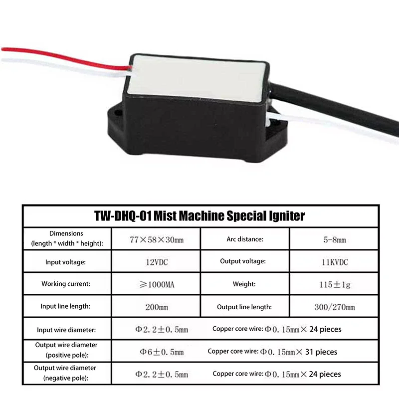 DC 12V 11KV High Voltage Coil Igniter Mister Fogger Sprayer Igniter Electric Arc High Voltage Pulse Generator Coil Module