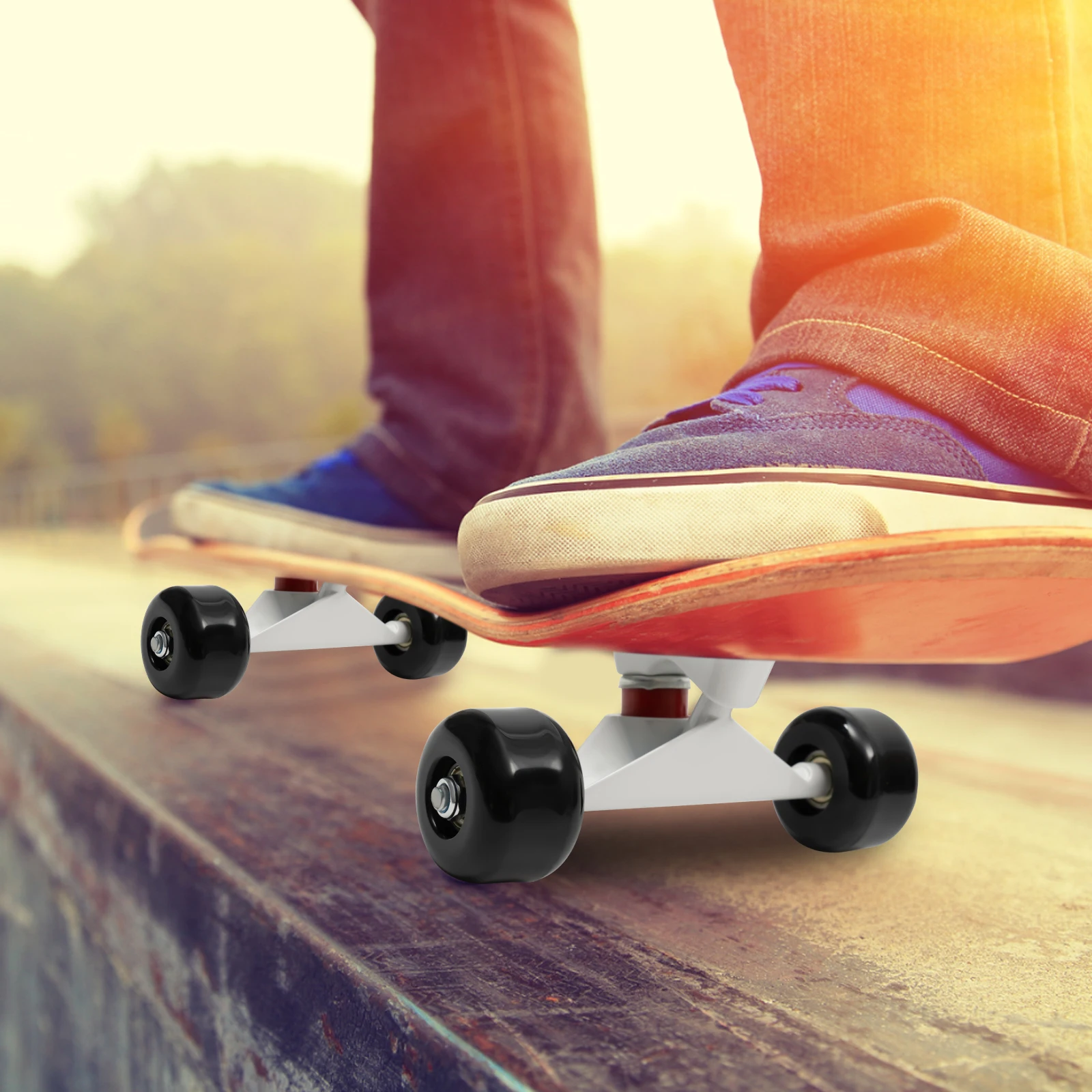 

Skateboard Truck Kit 85A Hardness Aluminum Alloy Complete Skate Hardware for Street Cruiser Skateboarding