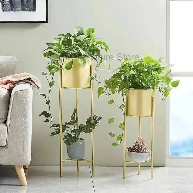 

Fashion Nordic Designer Aesthetics Stand Indoor Flower Balcony Decoration Plant Display Shelf Wedding Muebles Home Furniture