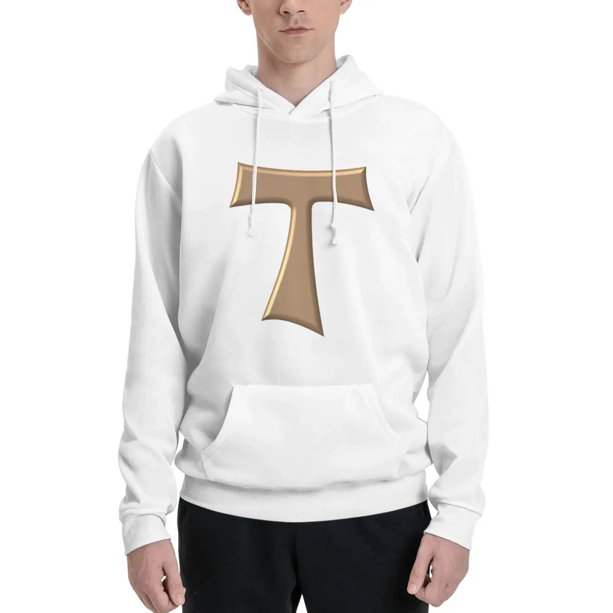 Copper Look Franciscan Tau Cross Hoodies Men Women Casual Pullover Sweatshirt Harajuku Long Sleeve Clothing Autumn Winter