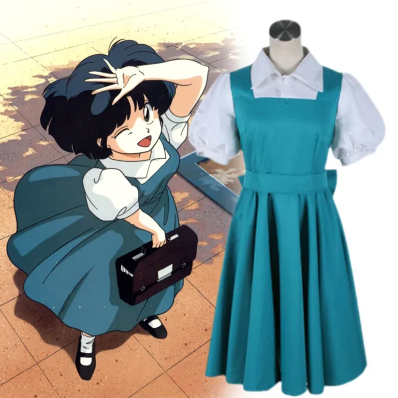 Ranma 1/2 The Case of The Furinkan Stalker! Akane Tendo Akane Outfit Dress Cosplay Clothing Cosplay Anime Character Costume