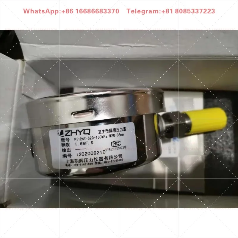PT124Y-620-100MPa-M20 Sanitary Diaphragm Pressure Gauge For Sanitary Industrial Fluid Measurement Use