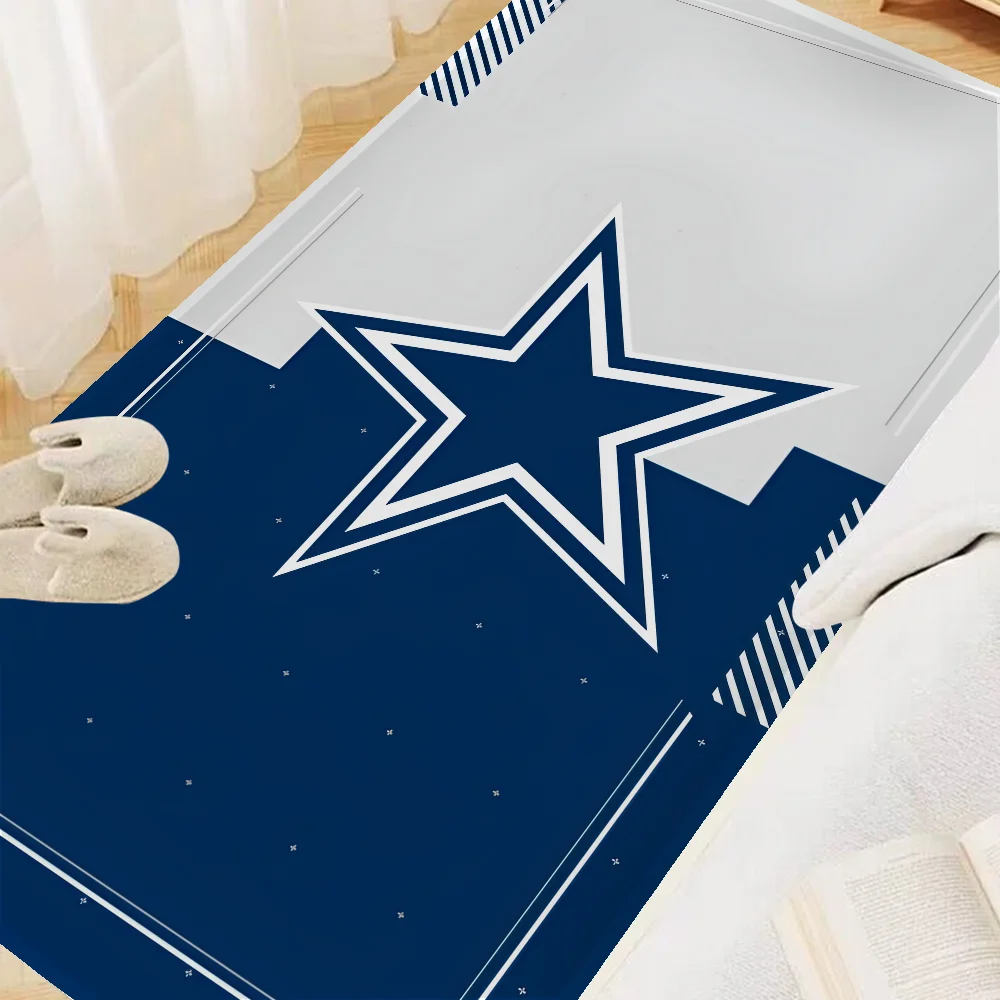 

American Football Cowboys Bathroom Mat Non-Slip Laundry Room Mat Laundry Decor Balcony Child Living Room Toilet Rug