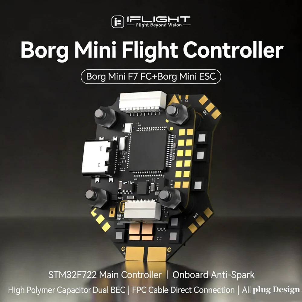 Fpv Flight Controller F7 Stack 60A - iFlight Borg F7 Mini Stack ICM42688