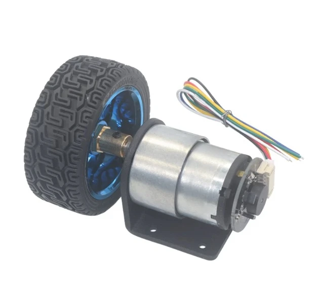 JGB37-520 Hall encoder DC geared motor, four-wheel drive balance intelligent car 6V12V