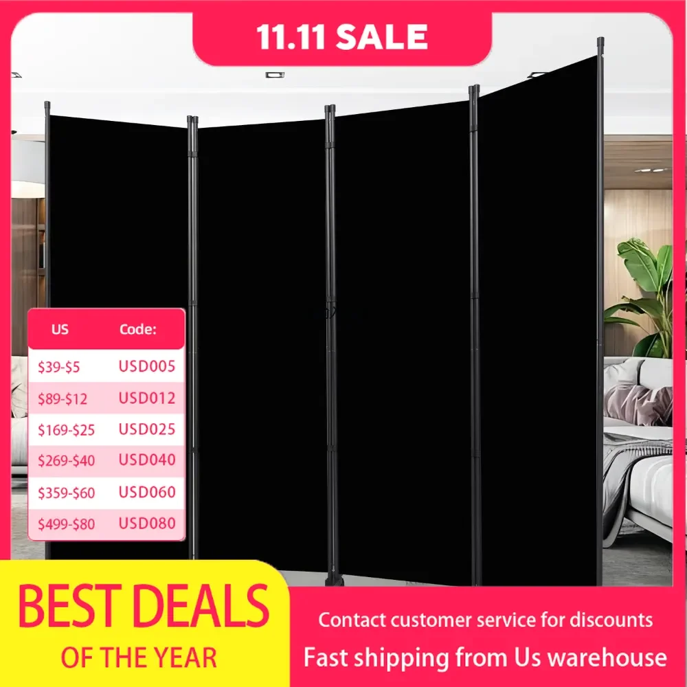 Room Divider, Portable 88 Inch Partition Room Divider, and Folding Privacy Screen, 4 panel wall dividers for room separation