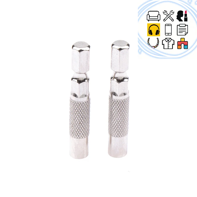 2pcs Hex Shank 6.35mm To 4mm Insert Bit Adapter Electric Screwdriver Socket Holder Micro Bit Adapter Magnetic Holder Tools