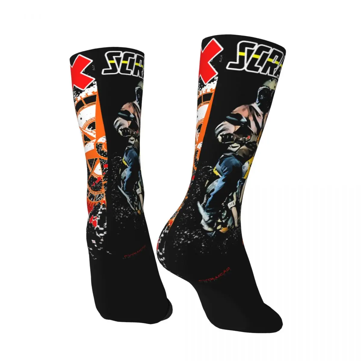 Calcetines divertidos para hombre, calcetín de compresión con estampado sin costuras, estilo Hip Hop, Harajuku, X Happy Scrambler, novedad