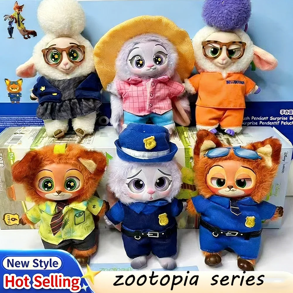

Zootopia слепая коробка, горячая милая фигурка Ника Джуди, плюшевая виниловая кукла, загадочная коробка, аниме-фигурки, рождественский сюрприз, подарки на день рождения