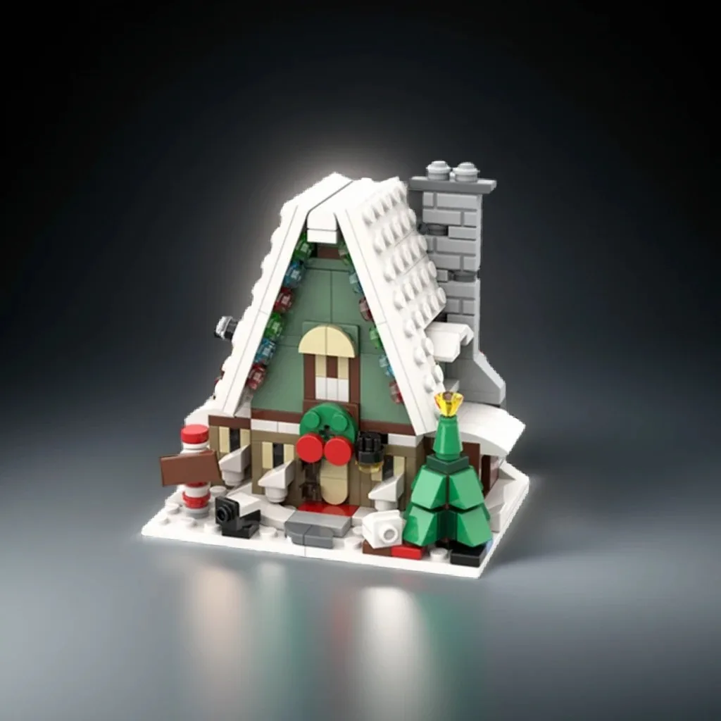 

4464pcs MOC Mini Winter Village Collection 2022 - The Full Set DIY Pint-Sized Winter Collection Building blocks Gift