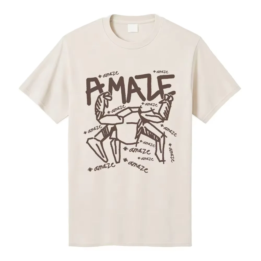 2026 New Unisex Hand Drawn Letter Figure Graphic T-shirt, Y2K Streetwear, Loose Cotton Casual Couple Short Sleeve Tops