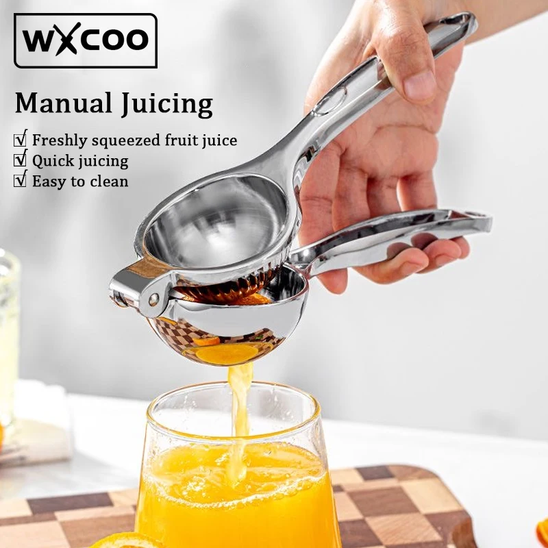 Stainless Steel Manual Juicer Processor Lemon Squeezer Orange Fruit Household Lemon Clip Fruit  Pressing Kitchen Accessories