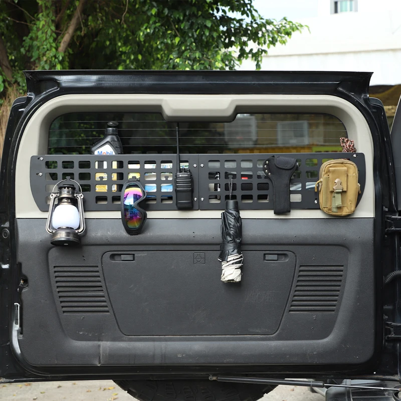 For Hummer H3 2005-2009 aluminum alloy black car tailgate enclosure storage board car interior modification accessories