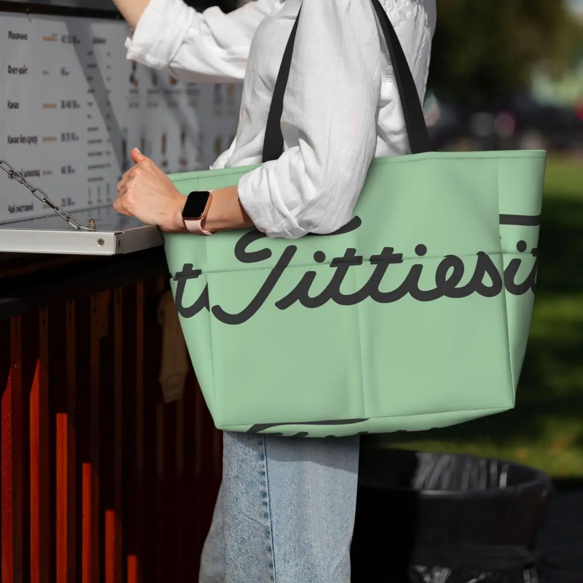 

Titties Golf Ball Beach Tote Bag Sport Gym Yoga Duffle Large Tote Bag Women Travel Bag Fitness bag