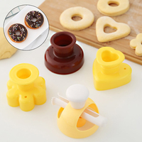 DIY Creative Donut Mold Cake Decorating Tools Kitchen Baking Accessories Doughnuts Cooking Cutter Desserts Bread Cutting Maker