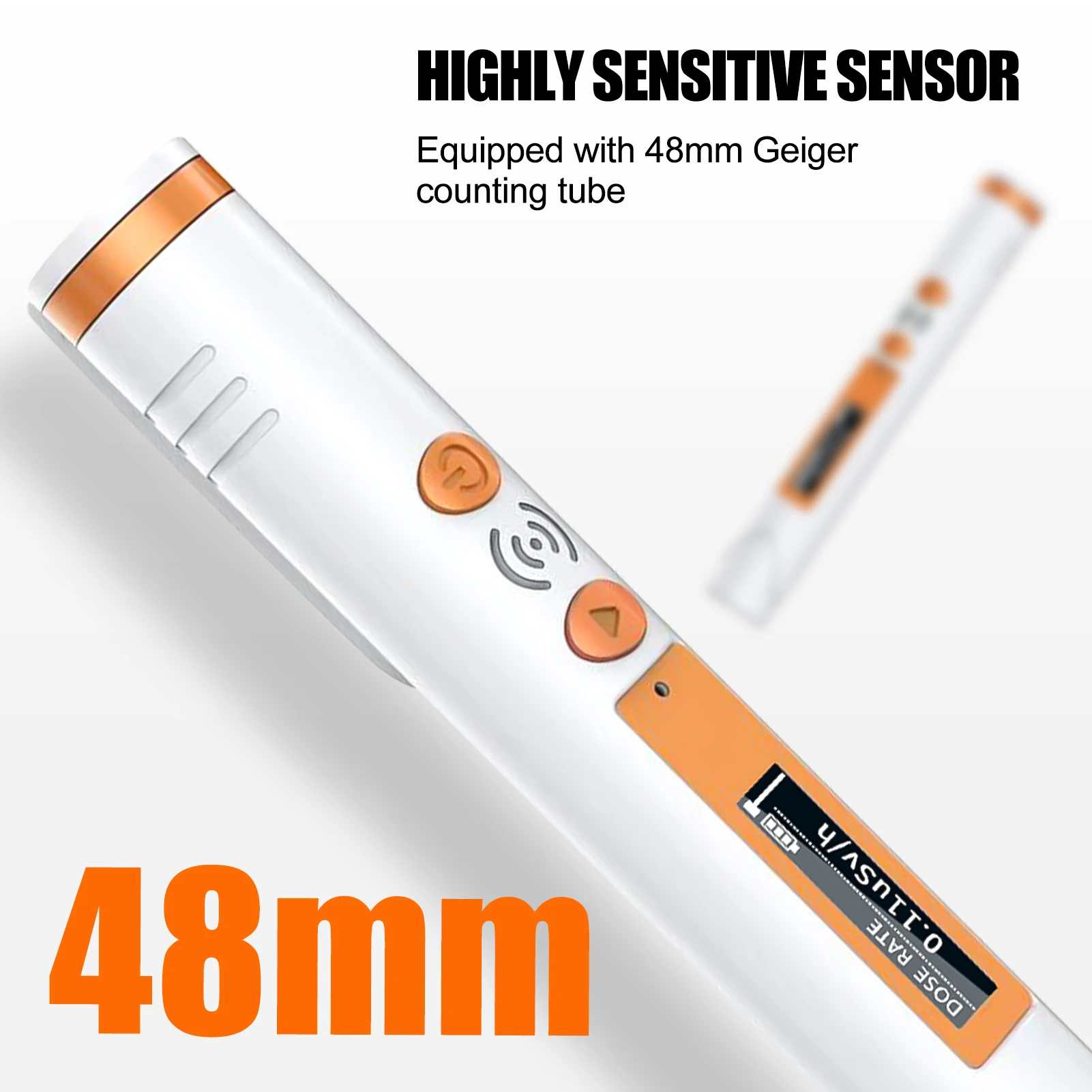 Nuclear portátil con pantalla Lcd Beta Gamma contador Geiger de rayos X Detector de radiación Nuclear Monitor de radiación