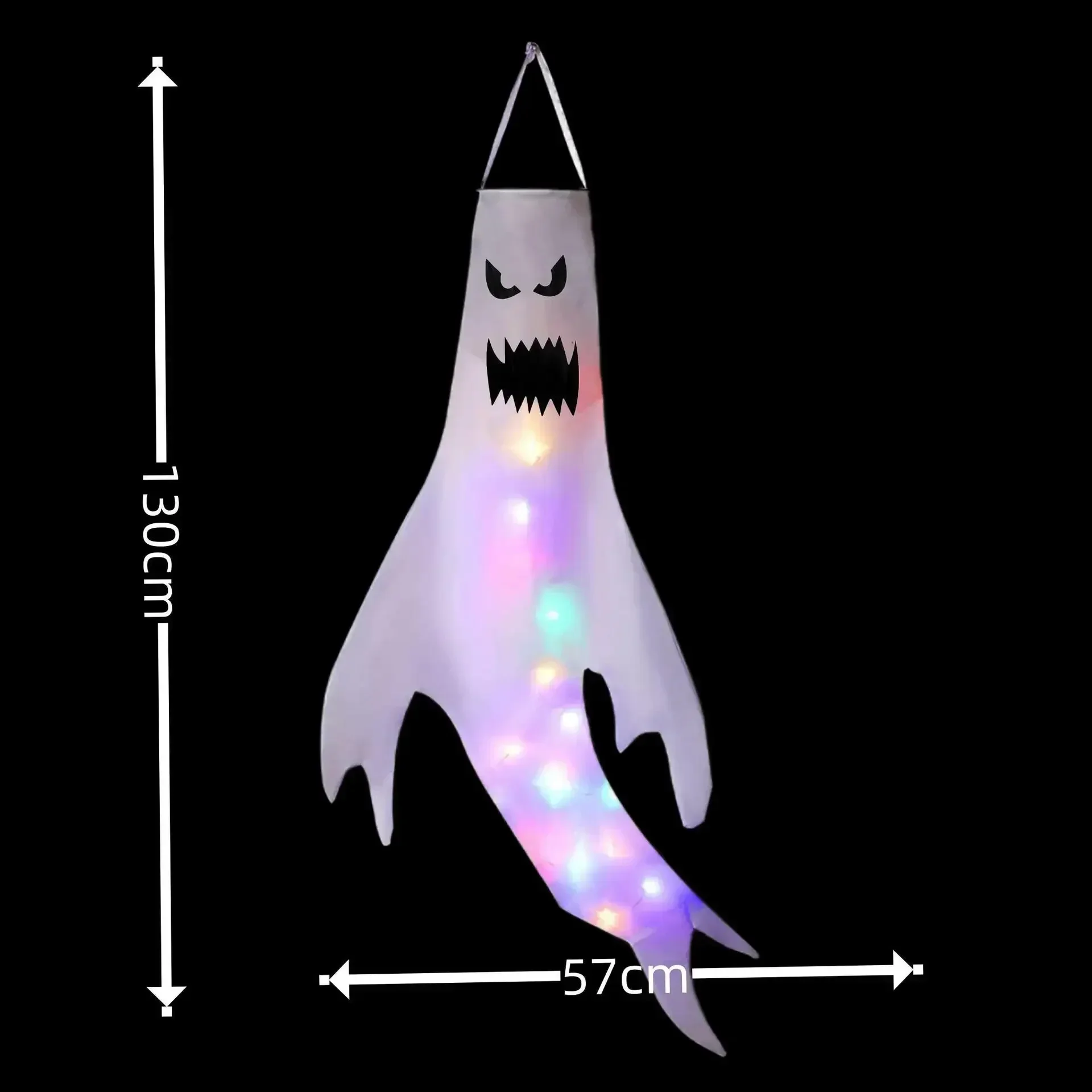 Luminous Ghost Windpipe Decor Halloween Floating Decor Horror Festival Venue Scary Party Props Decoration  야외등