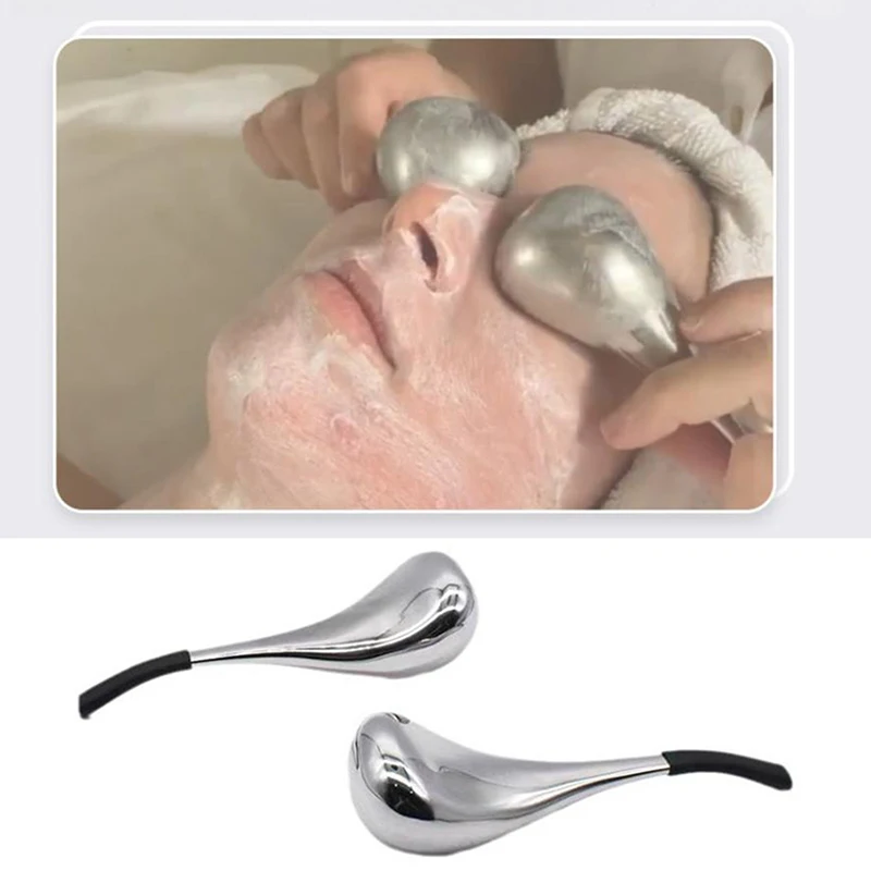 Globos de hielo, herramienta para el cuidado de la piel Facial para cara y ojos, palos criogénicos de belleza de acero inoxidable para mujeres, globos de Spa refrescantes, rodillo frío