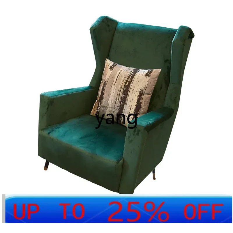 LTT كرسي أريكة فردي خفيف أثاث غرفة المعيشة من القماش المخملي الفاخر