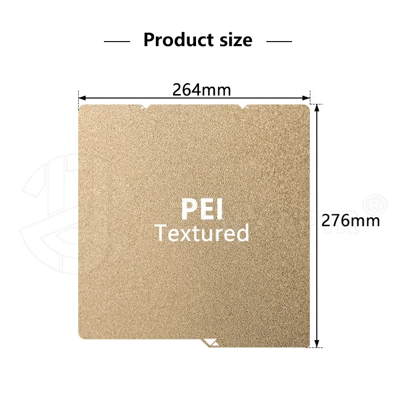 For Anycubic S1C PEI double-sided spraying PEO PET film 3D printer steel plate 264*276mm