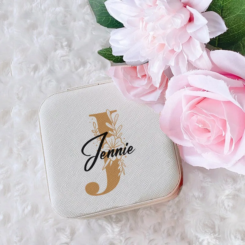 Caixa de jóias personalizada meninas organizador de jóias caso com nome perfeito casamento dama de honra bestfriends despedida de solteira presente