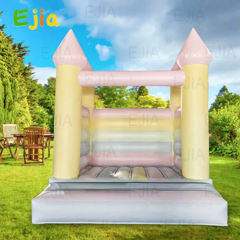 

Newly Commercial 10/13ft Large Inflatable Jumper Bouncy Castle Colorful Bounce House Castle for Kids Adults Wedding Party