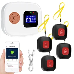 Tuya Seniors WIFI Button Wireless Caregiver Pager Elderly SOS Alarm Senior Elderly Emergency Alarm For Patients Elderly At Home