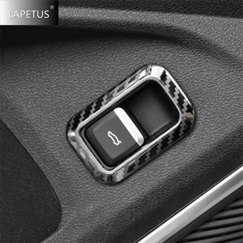 

For Renault Grand Koleos 2024 2025 Carbon Fiber Seat Adjust Panel / Rear Door Button / Rest Pedal Frame Accessories Cover Trim