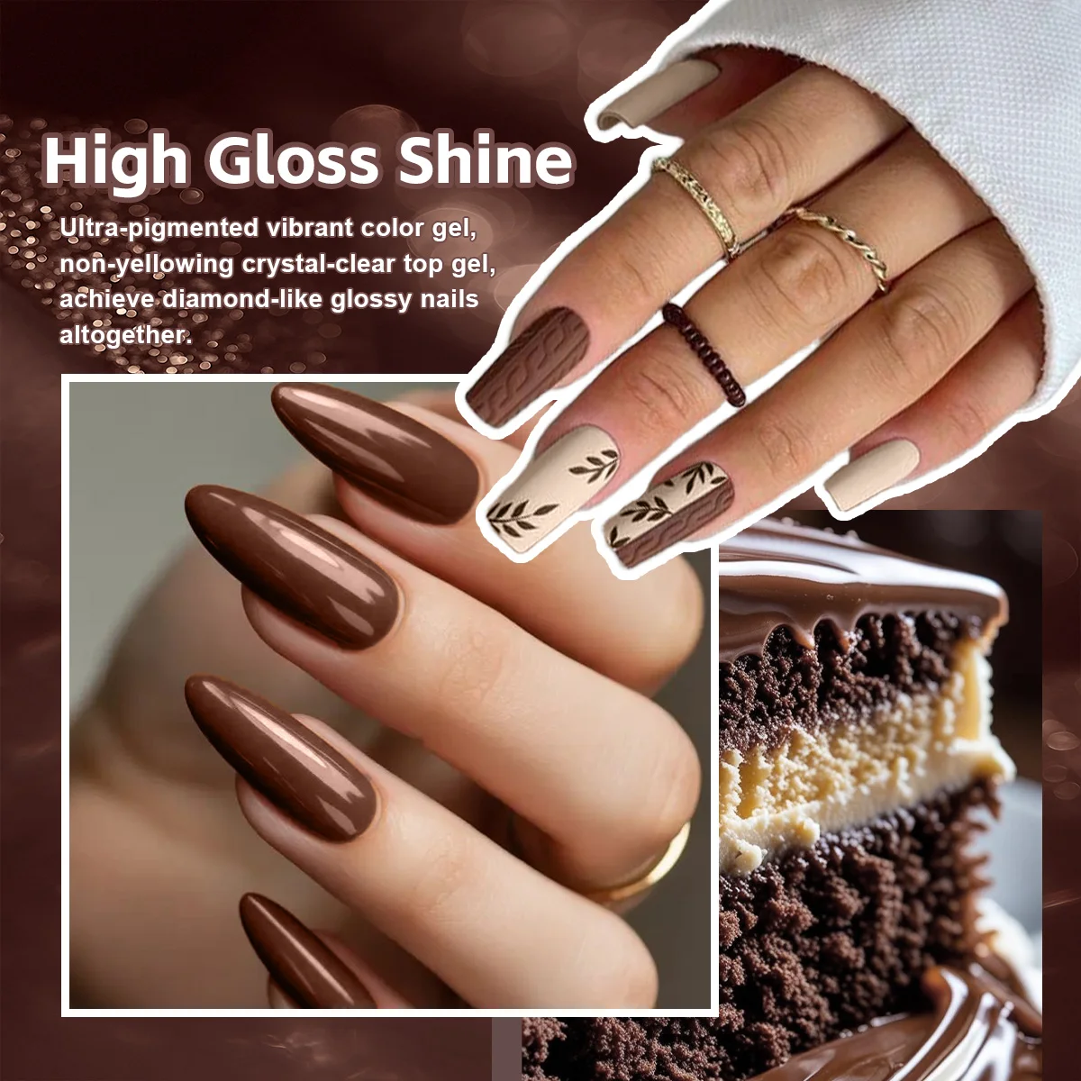 6 مجموعات / عبوات من مجموعات فنية لصالونات الأظافر، مناسبة لفن الأظافر العائلي DIY وكهدية للفتيات في المناسبات الخاصة #3