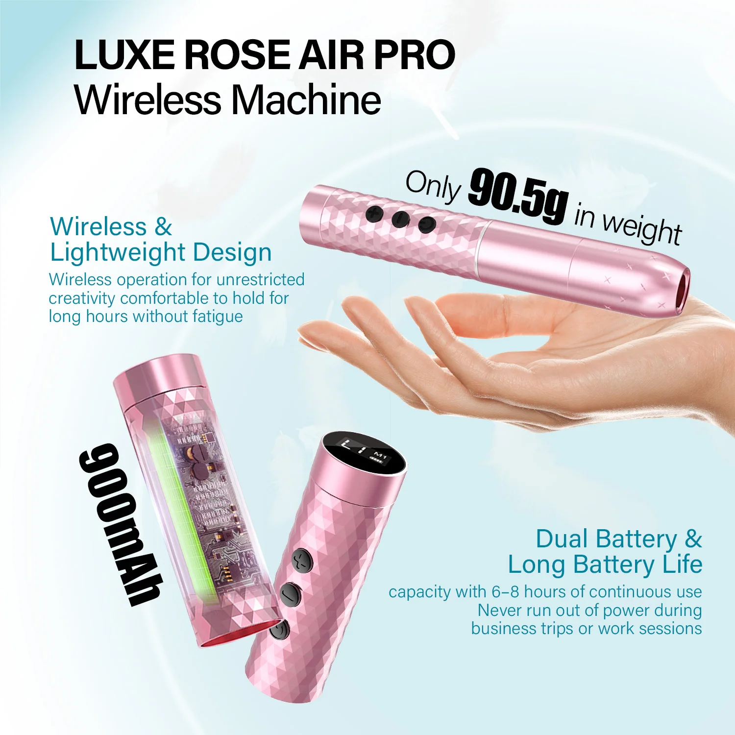 FAMISOO 2.5mm Stroke Wireless Tattoo Machine Kit Permanent Makeup Machine Pen For Eyebrows Lip Eyeliner Tattoo Supplies