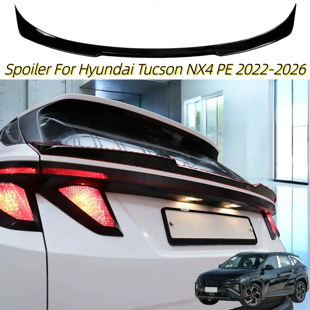 Für Hyundai Tucson NX4 PE 2022-2026 Auto-Heckklappenspoiler Flügel Carbon Tuning Exterieur-Zubehör Karosserie-Kit Heckflügel