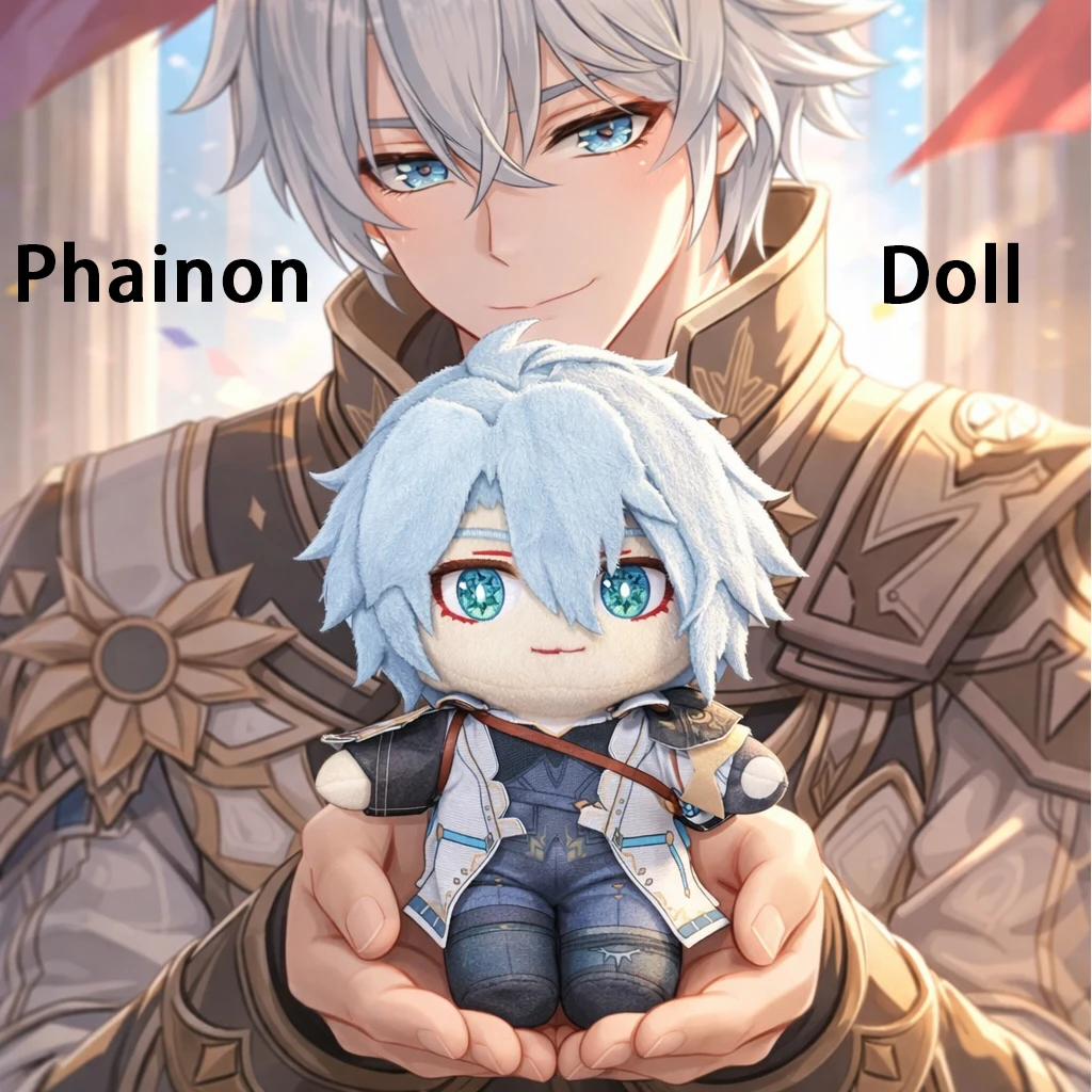 

New Anime Phainon Doll 20cm embroidery Honkai Star Rail lane Mihoyo Cosplay Otaku props Cute Soft Birthday Gift For Game Fans