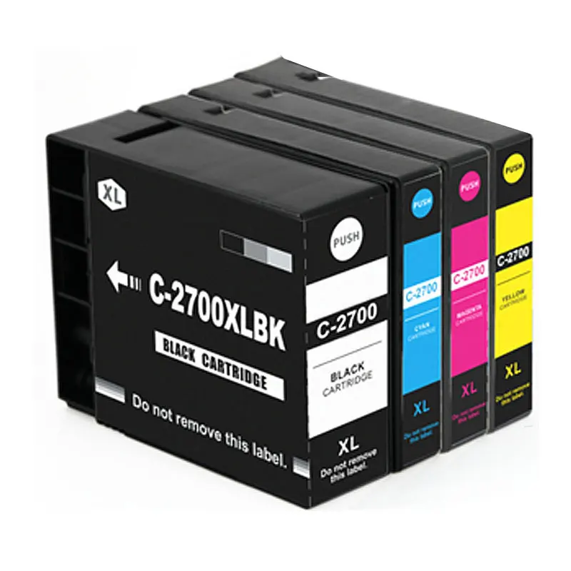 4color PGI-2700 Compatible Ink Cartridge for Canon PGI-2700 PGI2700 PGI-2700XL MAXIFY IB4070 iB4170 MB5070 MB5170 MB5370 Printer