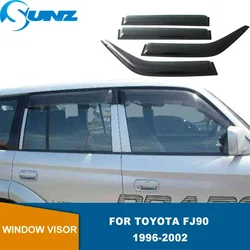 Window Deflectors For Toyota Land Cruiser Prado 90 Fj90 LC90 LC95 1996 1997 1998 1999 2000 2001 2002 Weathershields Door Visor