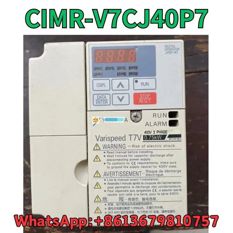 

Used Frequency converter CIMR-V7CJ40P7 test OK Fast Shipping