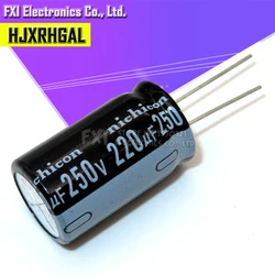 5PCS 250v220uf 220uf250v 18*32 250v 220uf 18x32 Electro Electrolytic capacitor