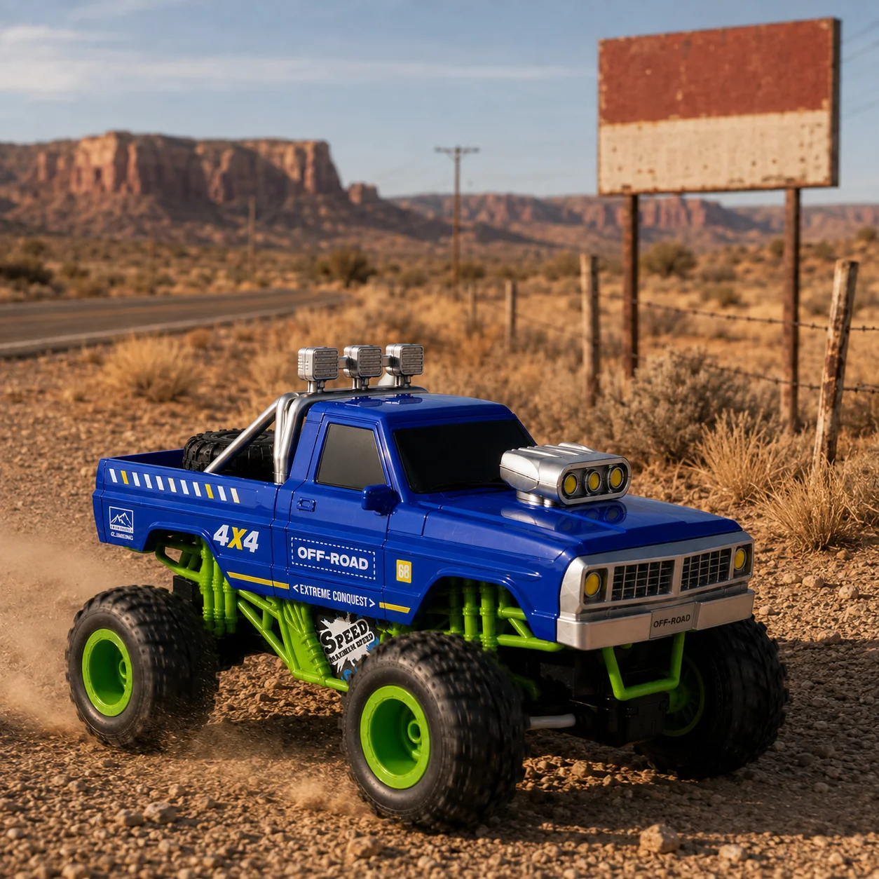 Caminhão RC Off-Road Verde Neo - Rc Truck Monster avaliação e preço