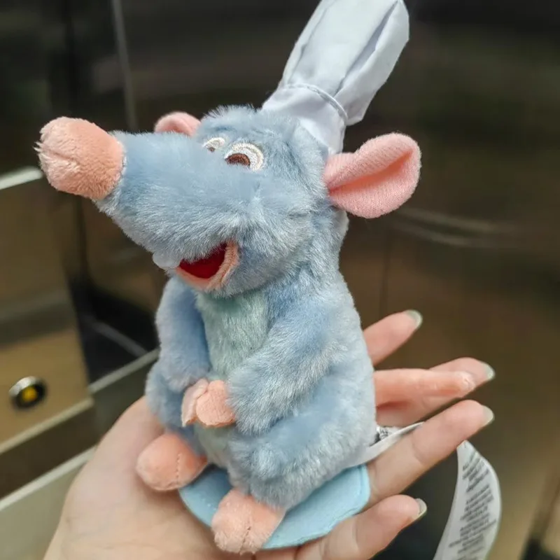 15cm Cartoon Disney Cool Ratatouille Chef Remy Magnetic Shoulder Plush Toy Gifts Plush Stuff Rat Toys Kids Birthday Gift Toy