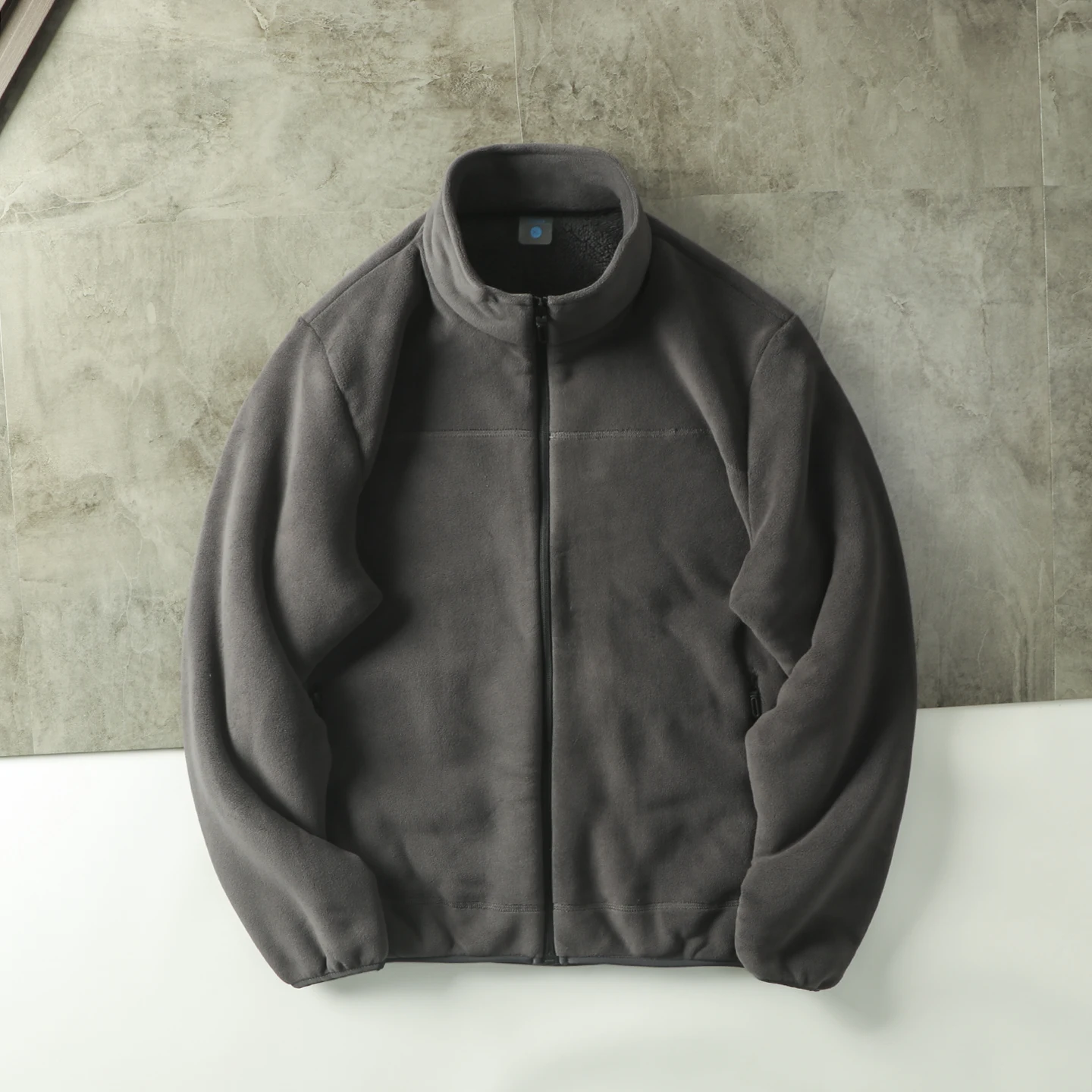 

Ультрамягкий плюшевый флис! Минималистичная и универсальная мужская ветрозащитная куртка с воротником-стойкой на осень/зиму, большие размеры 4XL 5XL